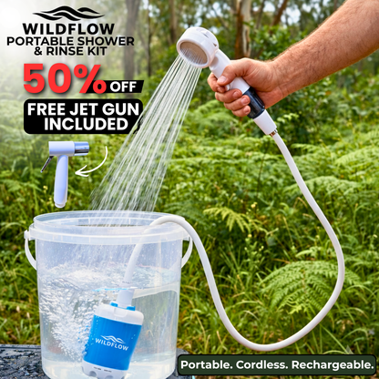 WildFlow-Portable Shower & Rinse Kit 50% OFF
